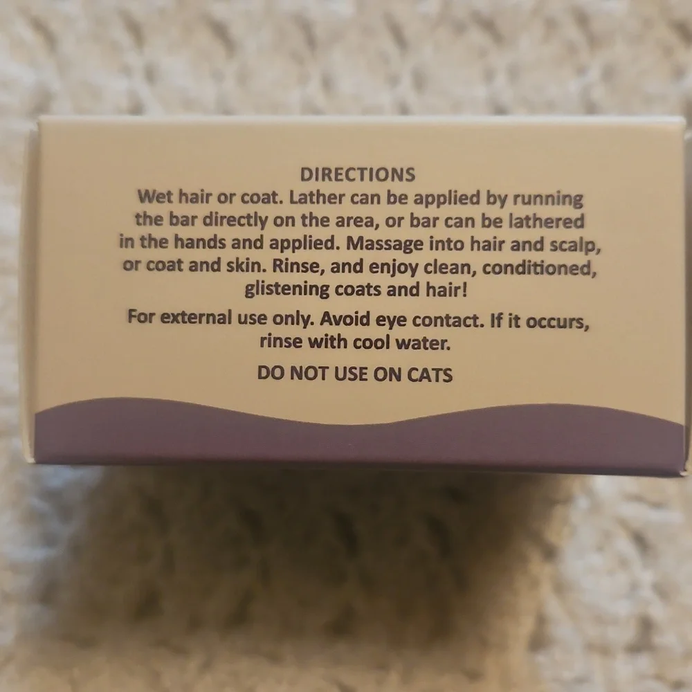 BEX BAR...Bergamot Breeze Shampoo Bar For Dogs